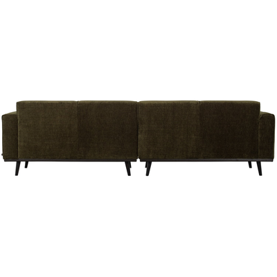 Statement 4-zits bank 280 cm chenille velvet perzikroze