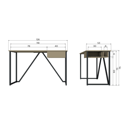New julius bureau grenen dust [fsc]