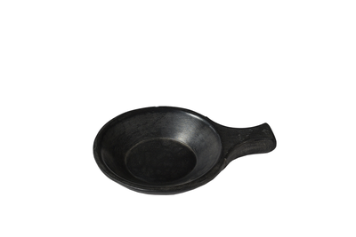 Hardsteen Chapati schaal zwart