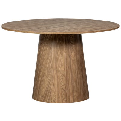 Maan eettafel rond mdf donkerbruin o120 cm
