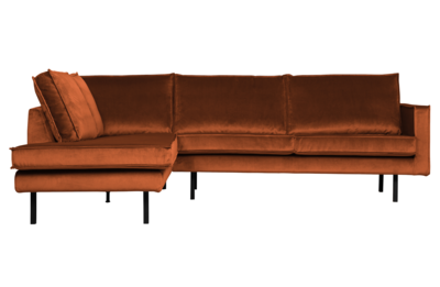 BePureHome hoekbank Rodeo fluweel