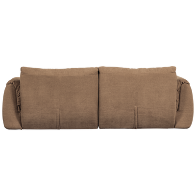 Baggy 2-zits bank 3d chenille middenbruin