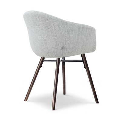 Eetkamerstoel Nena-Otis walnoot houten onderstel