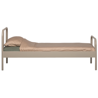 Mata 1-persoons bed metaal zand 90x200 cm