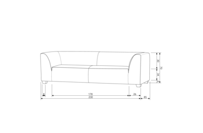 vtwonen 3-zits outdoor bank Hollandia