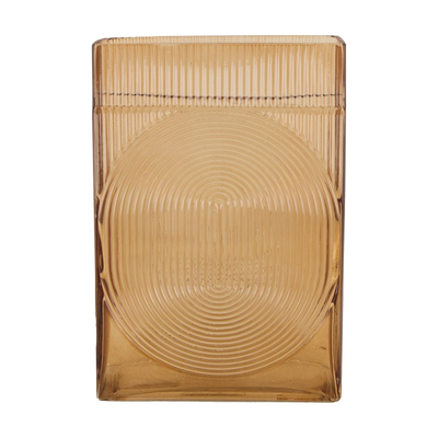 Vaas glas bruin