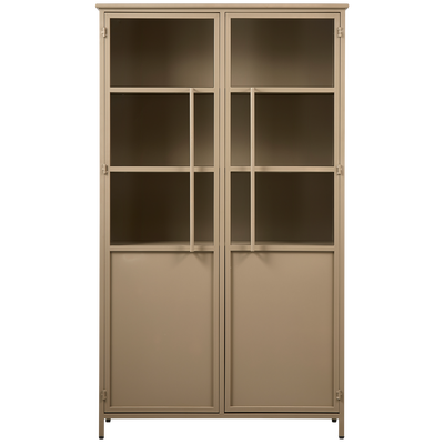 Exhibit vitrinekast metaal khaki