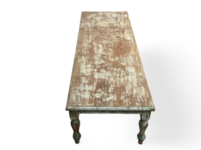 Salontafel wit/groen uniek