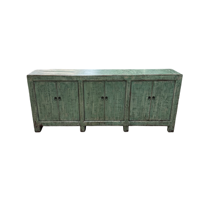Dressoir groen 6dr droog uniek