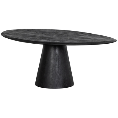 Posture salontafel mangohout zwart o120 cm