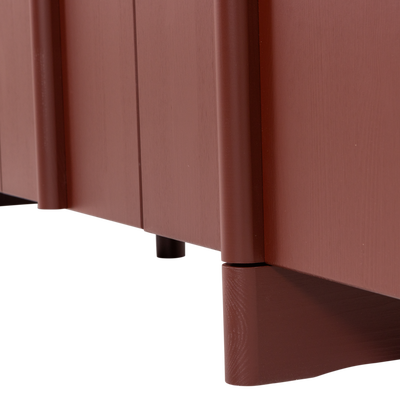 Basu dressoir grenen bordeauxrood [fsc]
