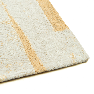 Skip modern design vloerkleed met geel en beige geometrisch patroon