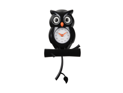 Wandklok Owl pendulum ABS