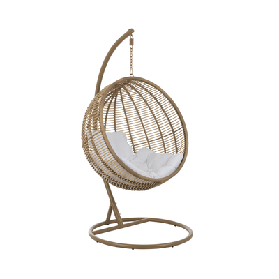 Beige ronde hangstoel j-line