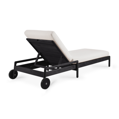 Ethnicraft - Outdoor - Teak Jack adjustable lounger - zwart
