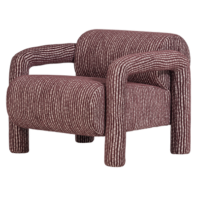 Lenny fauteuil met dessin grijsblauw