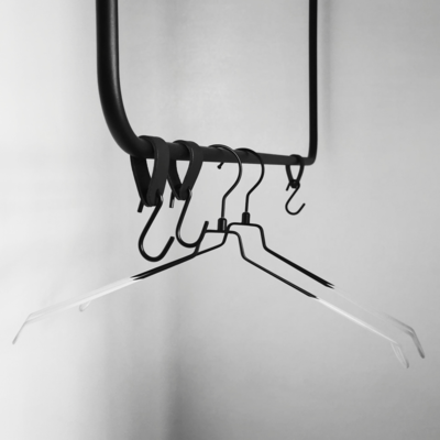 Leren S-haak hangers (set van 4)