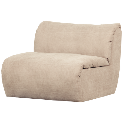 Baggy 1-zits element geweven chenille oudroze