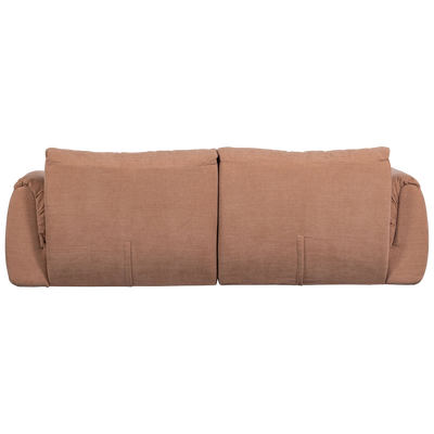Baggy 2-zits bank 3d chenille middenbruin