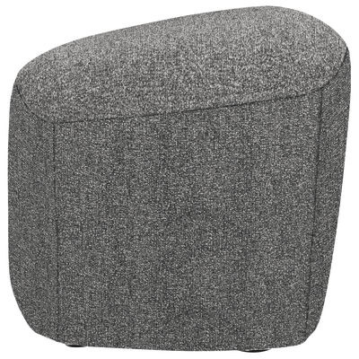 Lofty hocker boucle staalgrijs