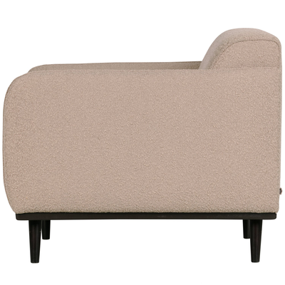 Statement fauteuil met arm chenille velvet perzikroze
