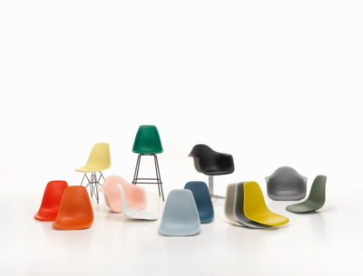 Vitra stoel Eames DAR RE chroom onderstel