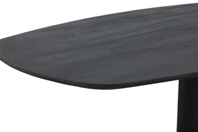 Eettafel Berlijn deens ovaal zwart 240cm