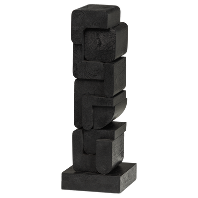 Isan sculptuur ornament hout zwart