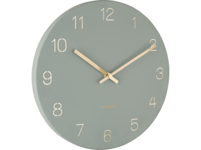 Karlsson wandklok Charm engraved numbers small