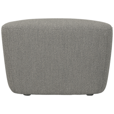 Lofty hocker boucle staalgrijs