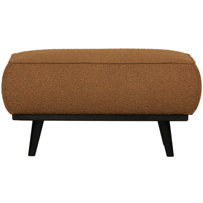 Statement hocker lichtbruin melange
