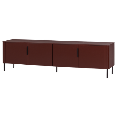 Gunnar tv meubel 200 cm grenen matzwart [fsc]