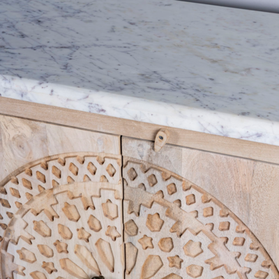 Dressoir met marmeren blad Shyla