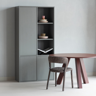 Rhonda eettafel o129 cm eiken middenbruin [fsc]