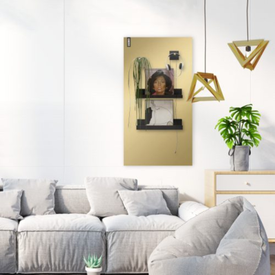 Magneetbord mat - krijtbord goud