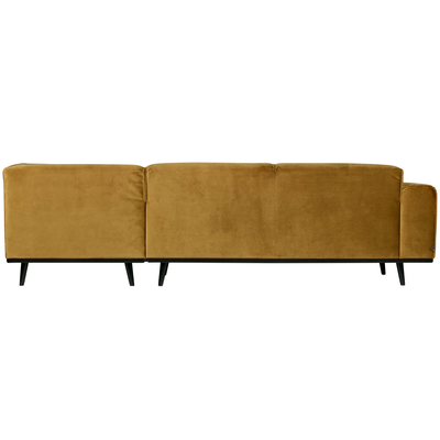 Statement hoekbank rechts chenille velvet terra