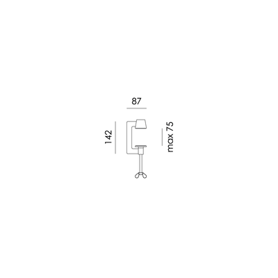 Tonone bureaulamp Bolt 2 arms Clamp