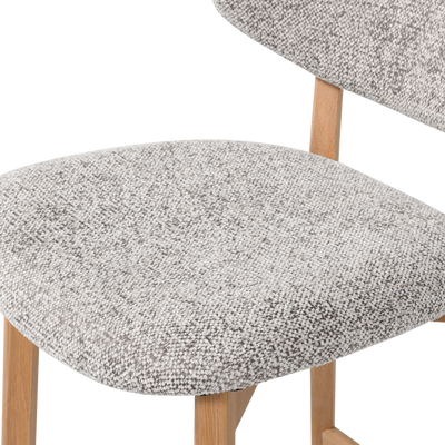 Udar barstoel naturel met houten frame bruin [fsc]