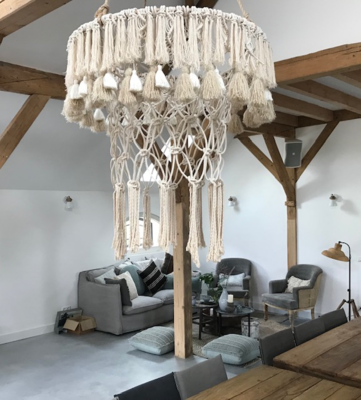 XXL Macramehanglamp