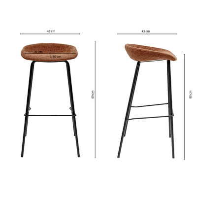 Kick barkruk Riga - 80 cm