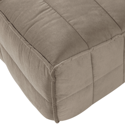 Cluster eetbankje met rugleuning boucle khaki bruin