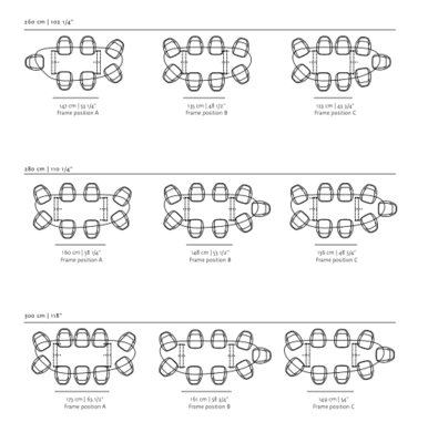 Studio HENK tafel Butterfly Blob - zwart frame, zwarte beits