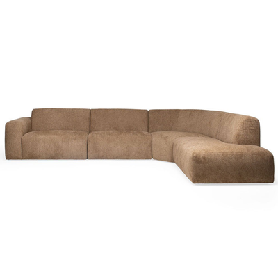 JaxxChoice hoekbank Veda bruin