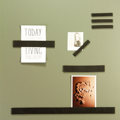 Leren magneetstrips (set) (7 stuks)