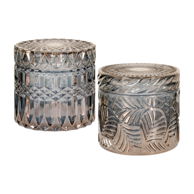 Voorraadpot Cleo met deksel - set van 2