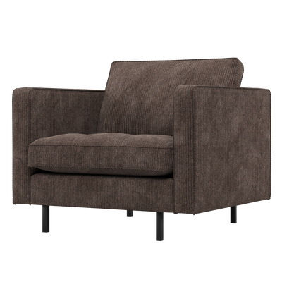 Rodeo classic fauteuil ribstof roestbruin