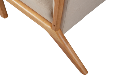 WOOOD fauteuil Mark geweven stof