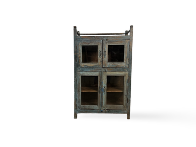 Onderkast glas blauw uniek