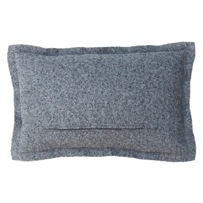 Kussen wol boucle grijs