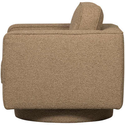 Lazy draaifauteuil boucle bruin